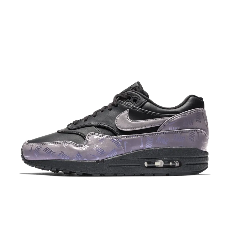 Nike Air Max 1 Lux Oil Grey Logo Prints (W) (917691-001)