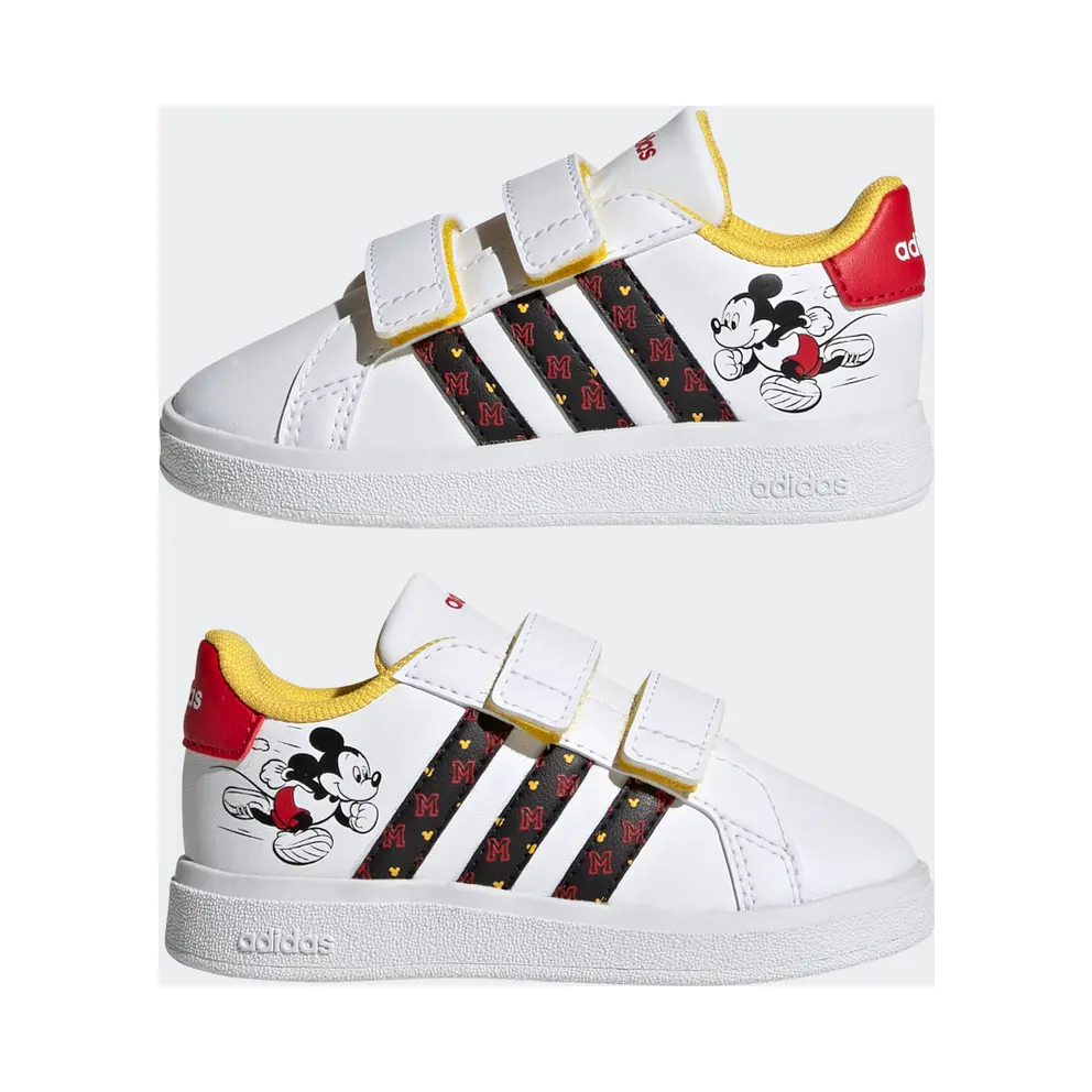 Adidas adidas x Disney Grand Court Mickey Lifestyle Court Hook-and-Loop Cloud White / Core Black / Better Scarlet (HP7759)