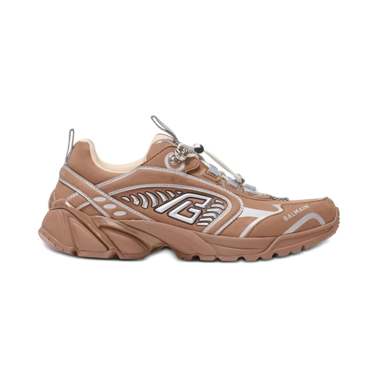 Balmain Cosmic Dust aus Wildleder “Brown” (FN1VI733LSEY)
