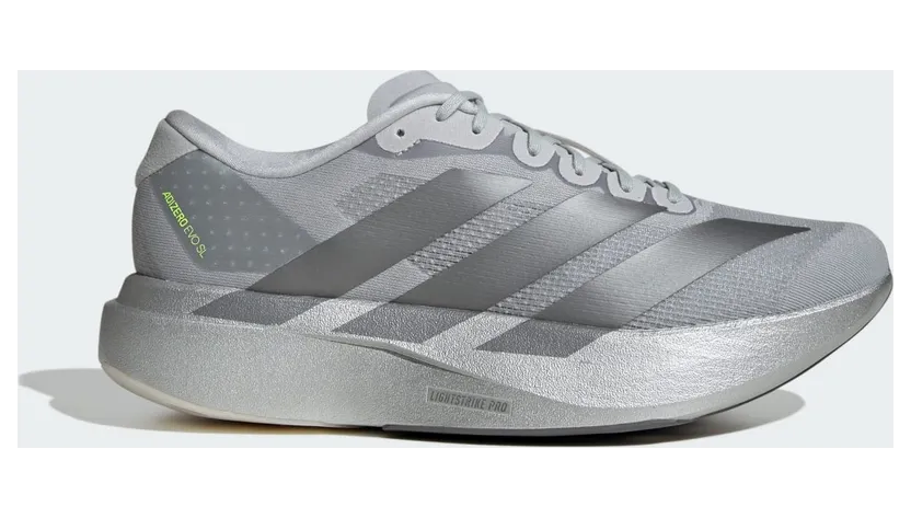 Adidas Adizero EVO SL Silver Metallic / Iron Metallic / Halo Silver (JR3419)