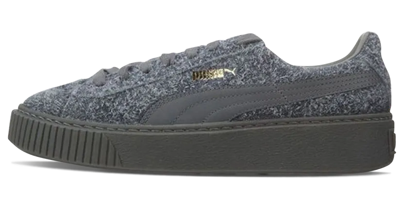 Puma SUEDE PLATFORM ELEMENTAL “GREY/STEEL GREY” (362224-02)