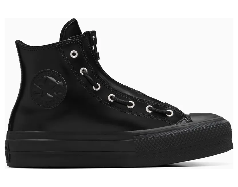 Converse Chuck Taylor All Star Lift Platform Leather Black/Total Eclipse/Black (A12476C)