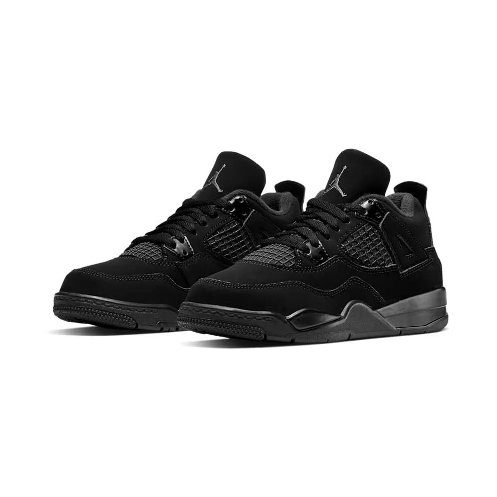 Jordan 4 Retro Black Cat 2020 (PS) Black/Black-Light Graphite (BQ7669-010)