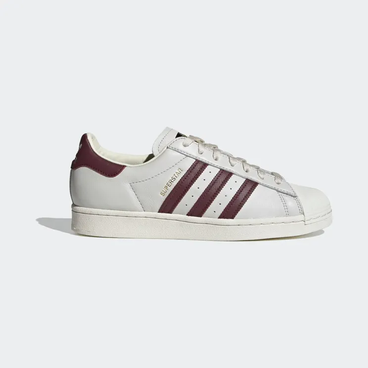 adidas Superstar Off White / Maroon / Off White (H68187)