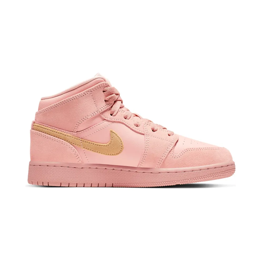 Jordan 1 Mid Coral Gold (GS) Coral Stardust/Club Gold-Coral Stardust (BQ6931-600)