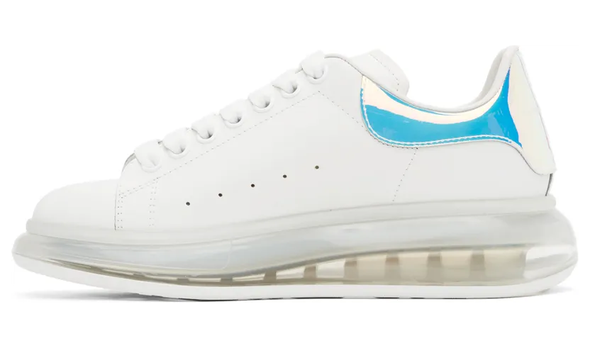 Alexander McQueen White & Iridescent Oversized Sneakers (610812WHXM8) (3)