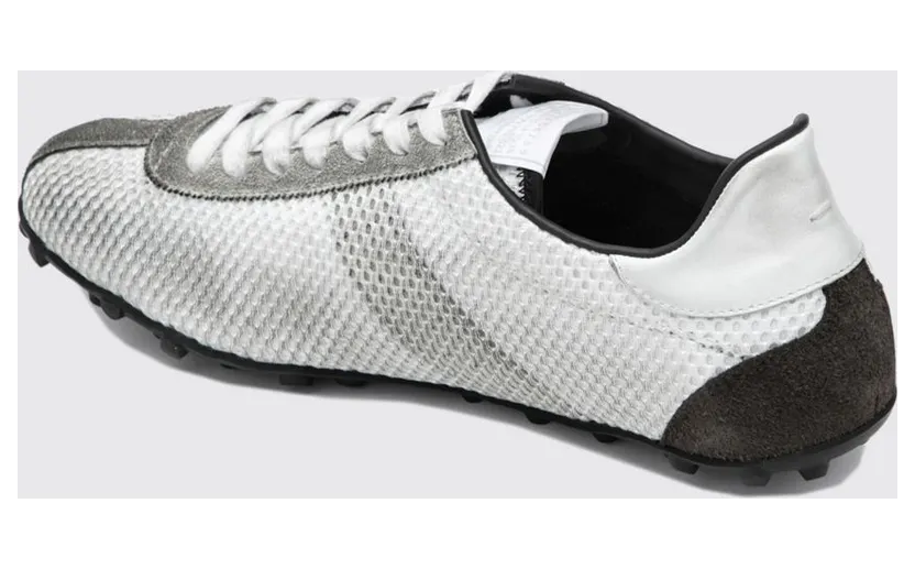 Maison Margiela Sprinters Bicolour Mesh and Suede Trainers White (S97WS0092P7645H0966) (2)