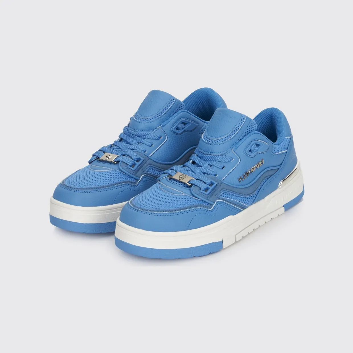 Plein Sport Apollo-1 Mesh And Polyester Sneakers Turquoise (SAFSUSC0845STE003N08)