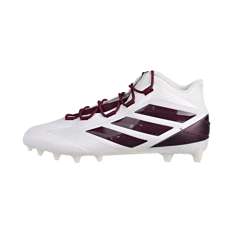 Adidas Freak Carbon Mid Cleats “Cloud White / Maroon / Collegiate Burgundy” (F97432)