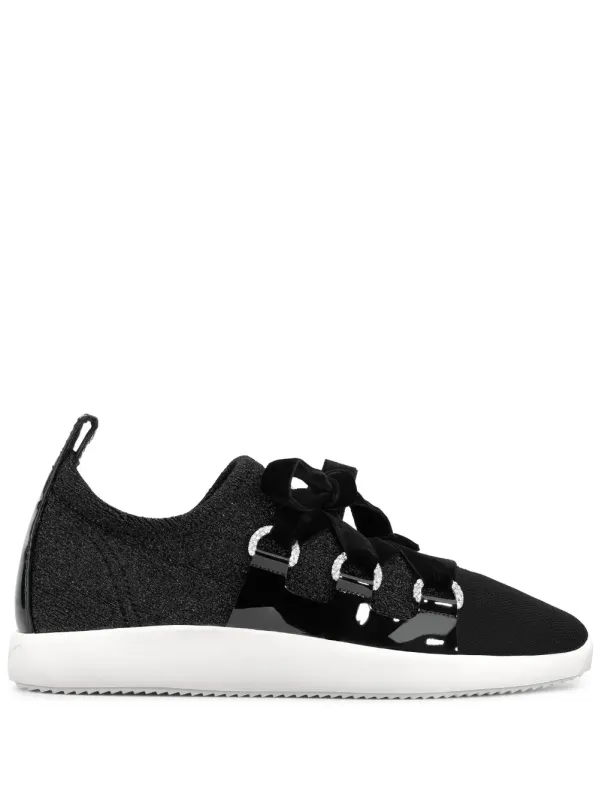 Giuseppe Zanotti Maggie gebreide sneakers – Zwart (RW70092001)