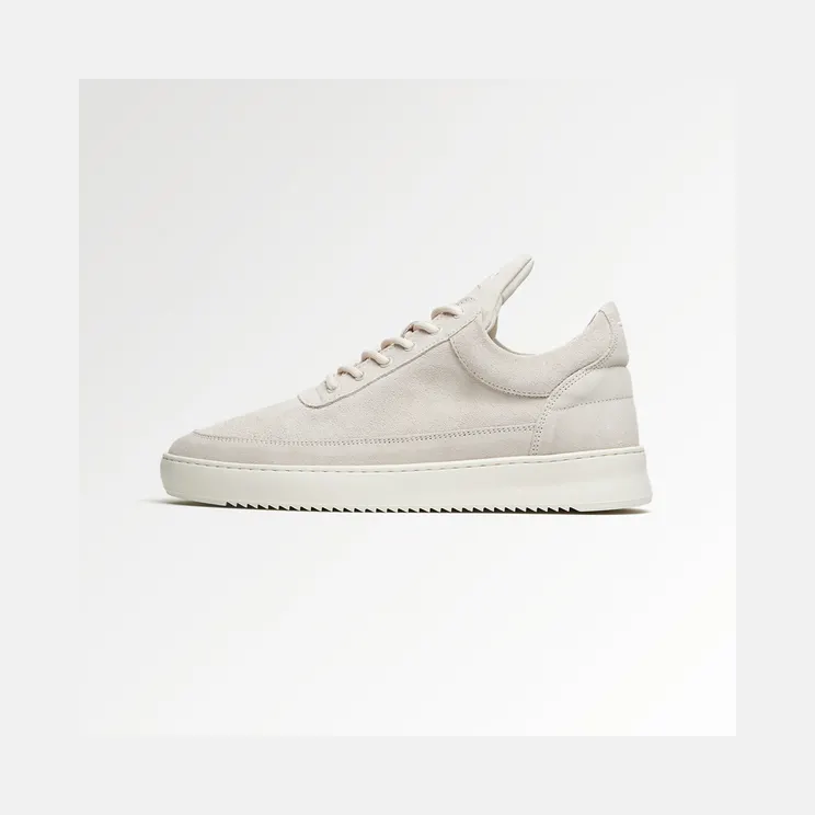 Filling Pieces Low Top Suede Organic Off White