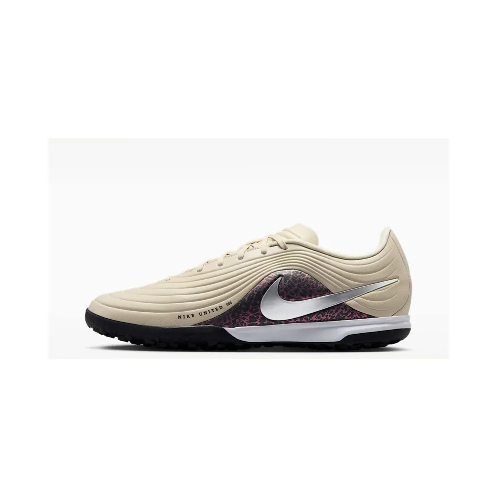 Nike United Tiempo Maestro Academy Turf Low-Top “Fossil/Burgundy Crush/Metallic Silver” (IO8462-201)