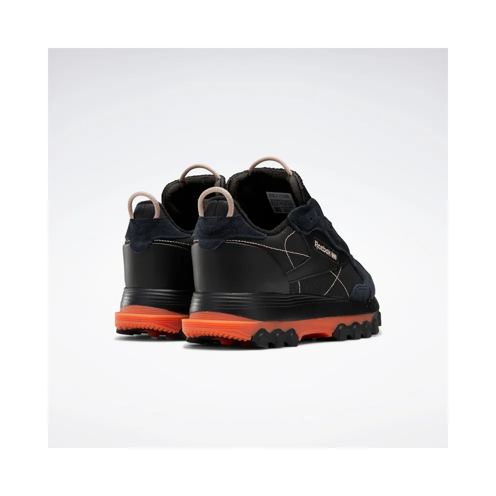 Reebok Cardi B Classic Leather Shoes Core Black / Fiery Orange / Champagne (GY5925)