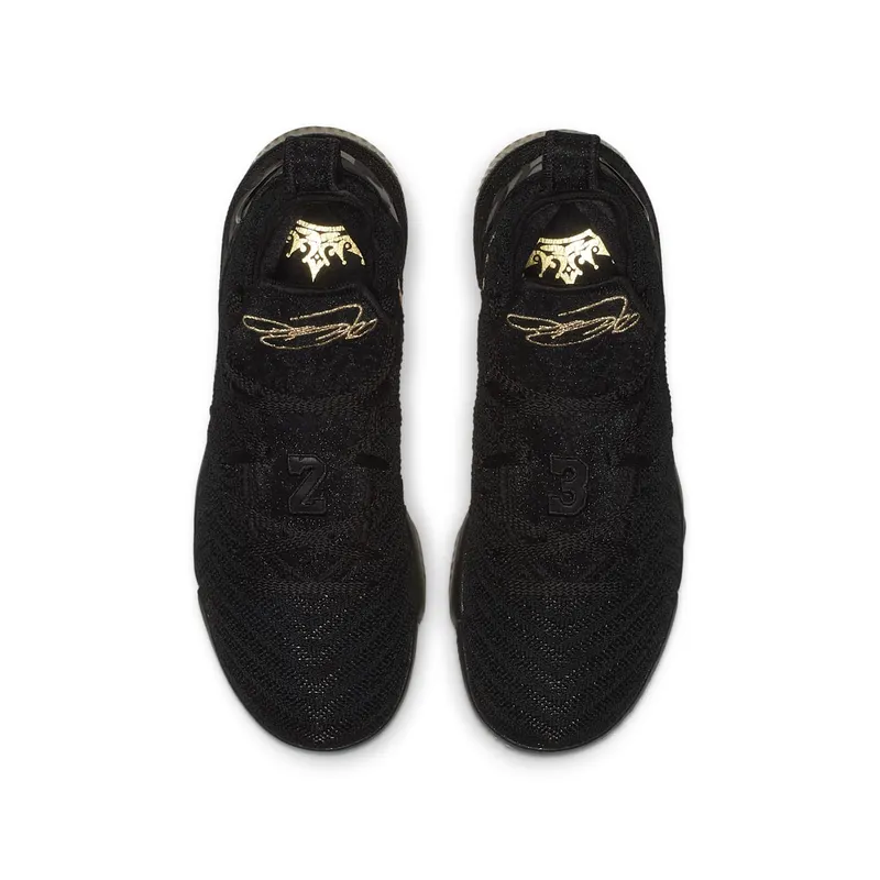 Nike LeBron 16 I’m King (GS) Black/Metallic Gold (AQ2465-007)