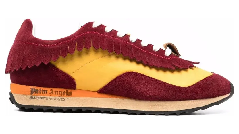 Palm Angels Fringe Runner low-top “Red” (PMIA059S21LEA0012818)