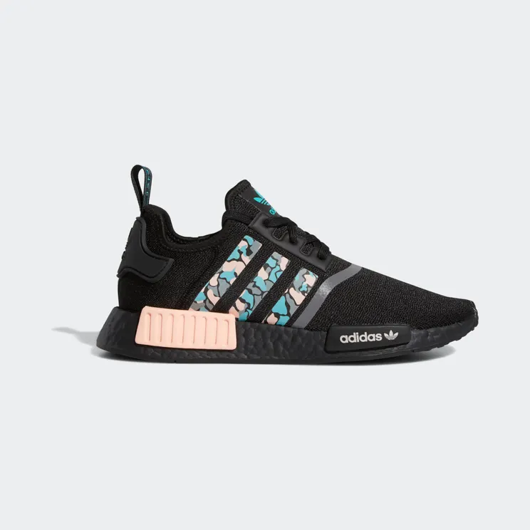 adidas NMD_R1 Core Black / Hi-Res Aqua / Glow Pink (FV3853)