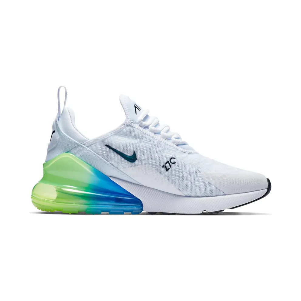 Nike Air Max 270 White Lime Blast Photo Blue White/Lime Blast-Photo Blue-White (AQ9164-100)
