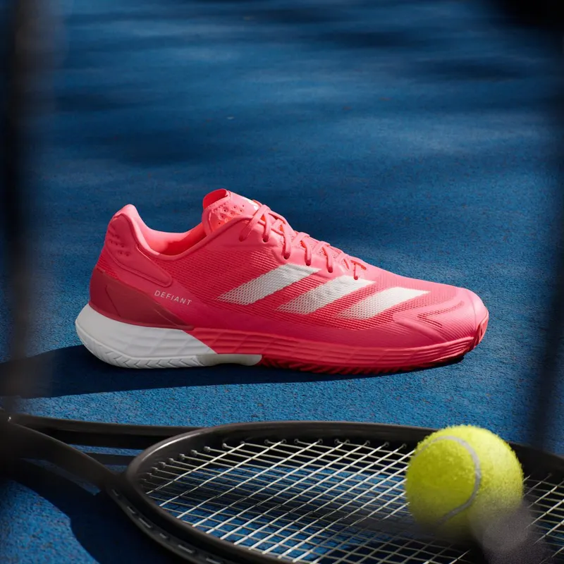 Adidas Defiant Speed 2 Tennis Shoes Lucid Red / Zero Metalic / Pure Ruby (IH3090)