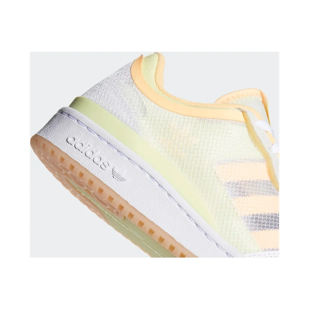 adidas Forum Low Transparent Panel Cloud White / Yellow Tint / Acid Orange (FY8013)