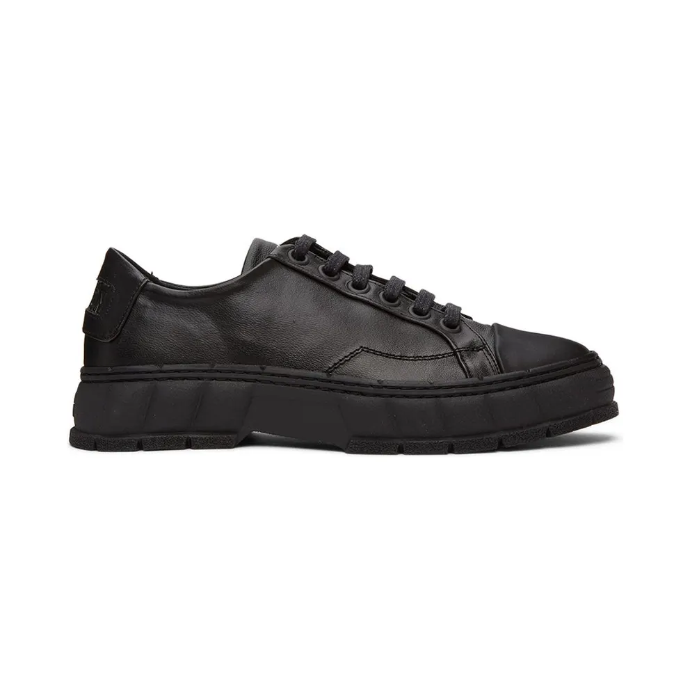 Viron Black Corn Leather 1968 Sneakers (1968-R-90)