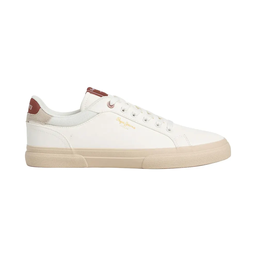 Pepe Jeans PèPè sneaker Sand / Ombergrijs / Red / White (PMS300028-804)