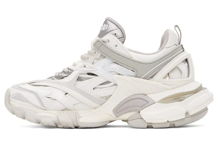 Balenciaga White & Grey Track 2.0 Sneakers (568615 W3AE1) (3)