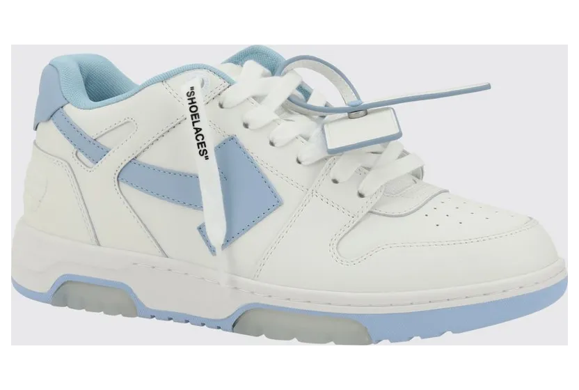 Off-White Bicolor Out Of Office Sneakers in Leather and Recycled Polyester White 2 (M189C9L0190140)
