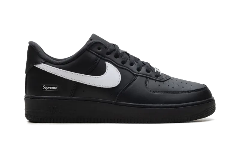 Nike Air Force 1 Low “Supreme – Mini Box Logo Black / White” (CU9225-002)