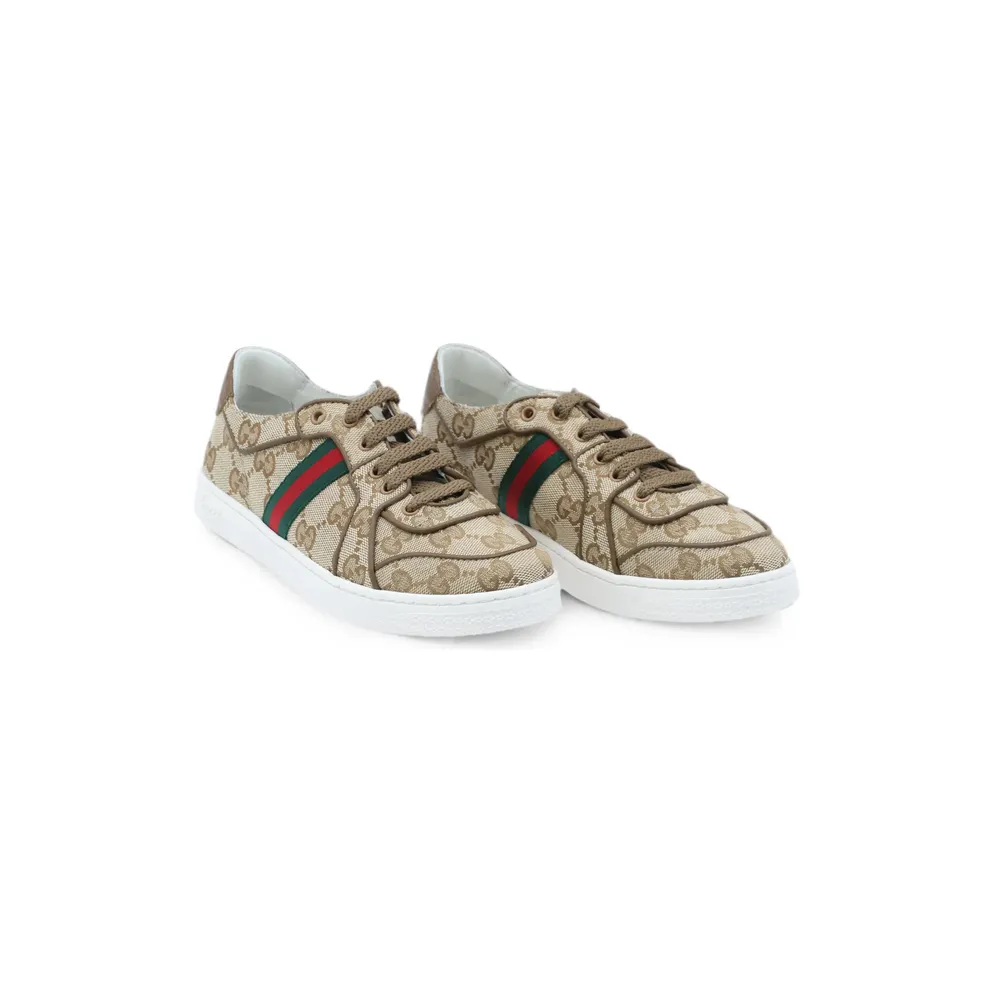 Gucci GG Supreme Web-stripe “Neutrals/Brown” (873450 FAF5F 9644)