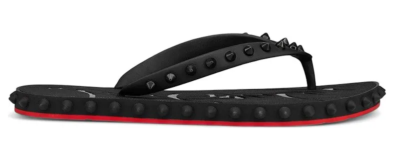 Christian Louboutin Super Loubi Flip Donna Flat Black (1230961 BK01)