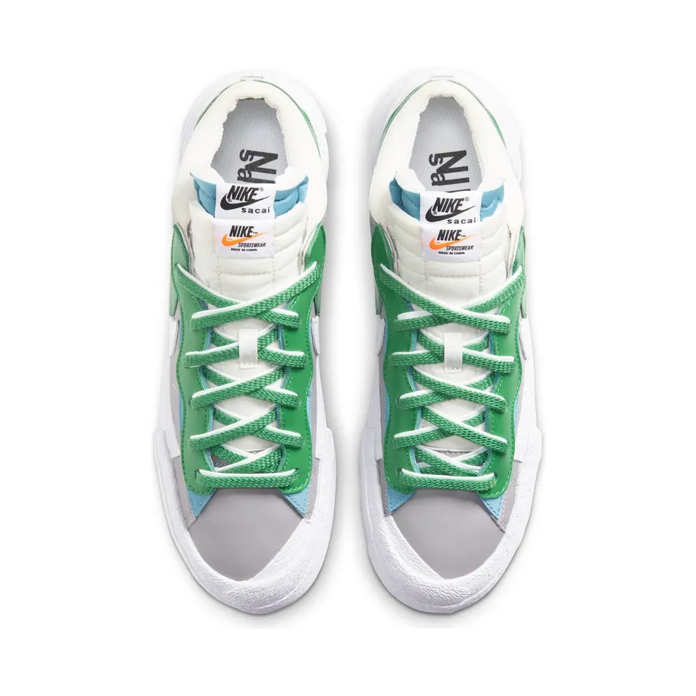 Nike x sacai Blazer Low Classic Green (2021) – “Medium Grey / Classic Green / White” (DD1877-001)