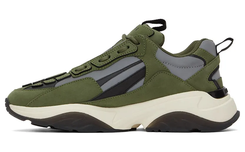 AMIRI Green & Black Bone Runner Low-Top Sneakers (PF22MFS009-348) (3)