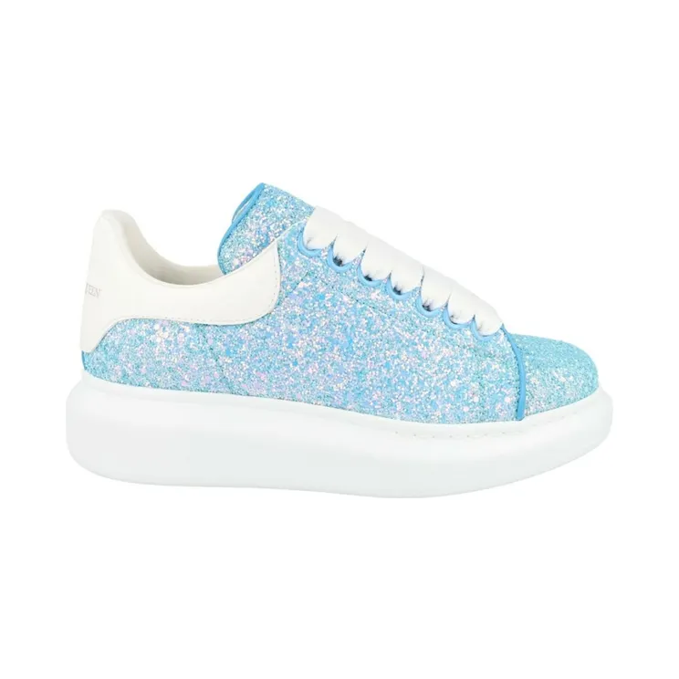 Alexander McQueen Oversized Glitter White Blue (558944 W4T63 4543)