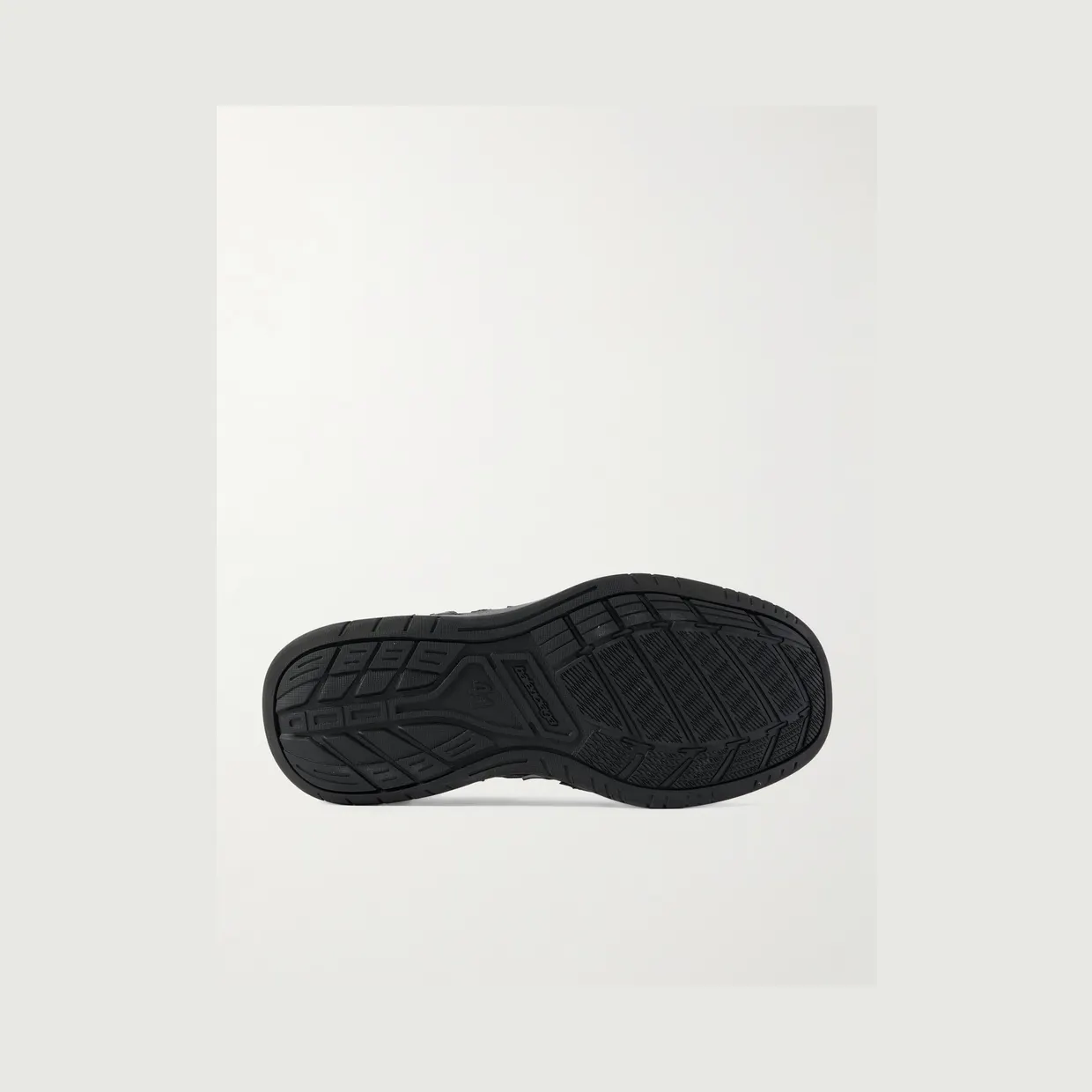Balenciaga Hamptons Logo-Appliquéd Distressed Leather Sneakers Black (841765WCURB) (3)