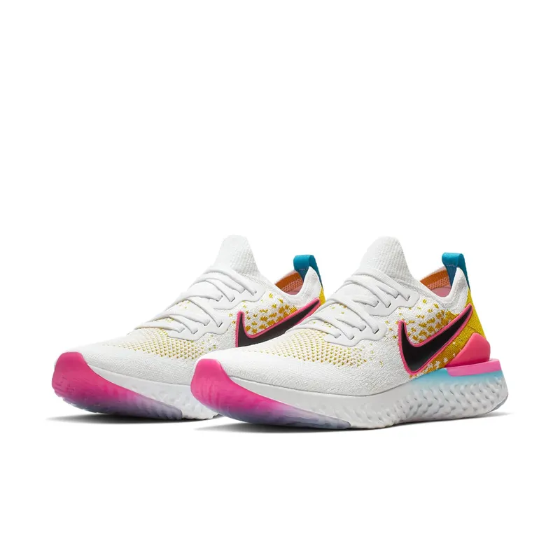 Nike Epic React Flynit 1 White Pink Blast Citron White/Pink Blast/Citron (CI7583-100)