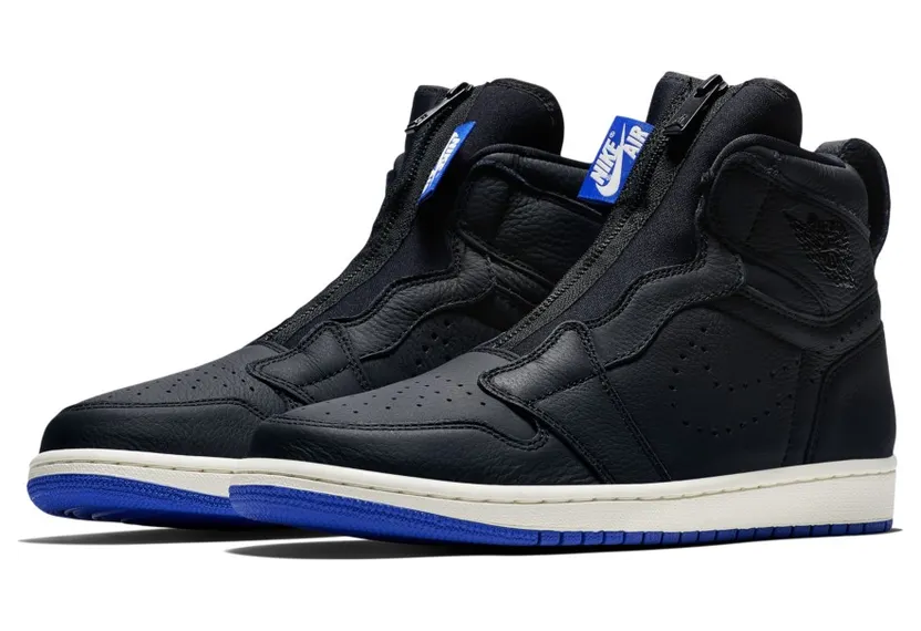 Jordan 1 Retro High Zip Black Hyper Royal