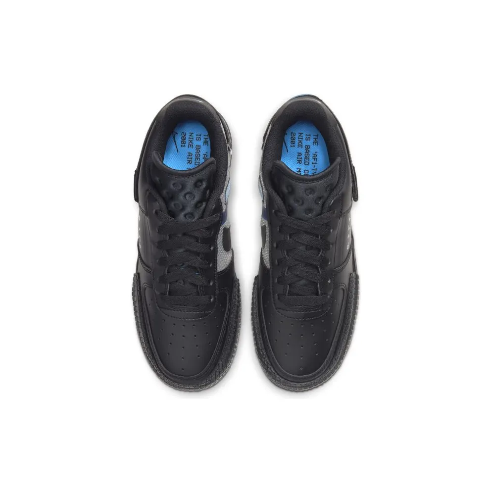 Nike Air Force 1 Type Black Photo Blue (GS) (BQ4793-002)