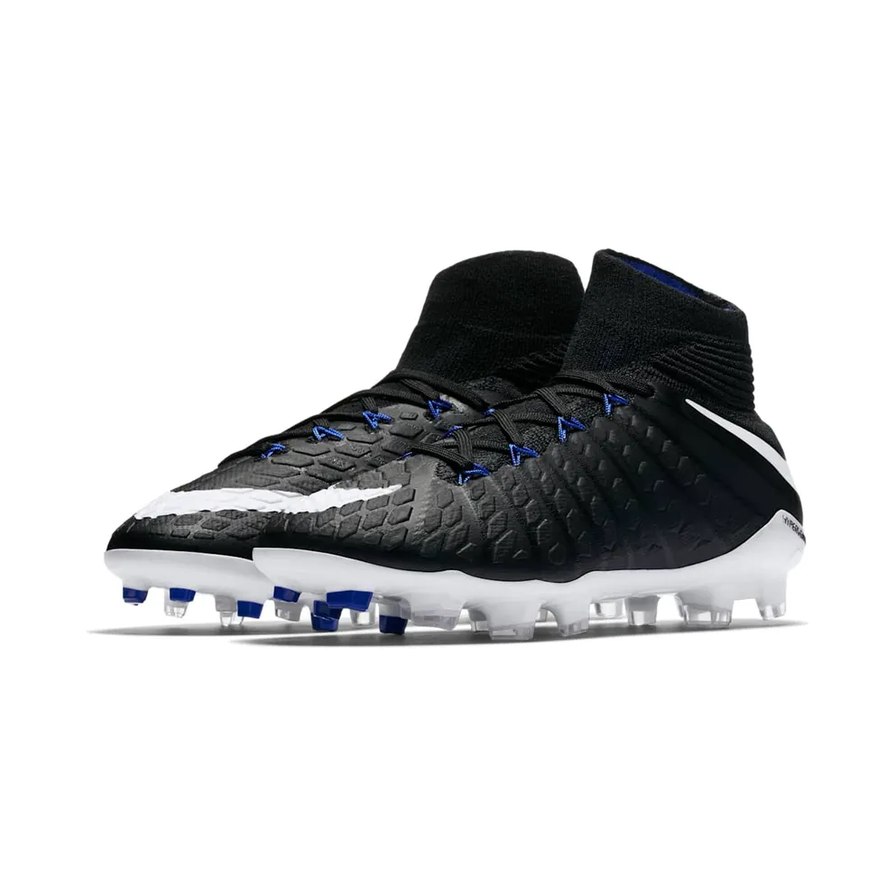 Nike Hypervenom Phantom 3 DF FG Black White Game Royal (882087-002)