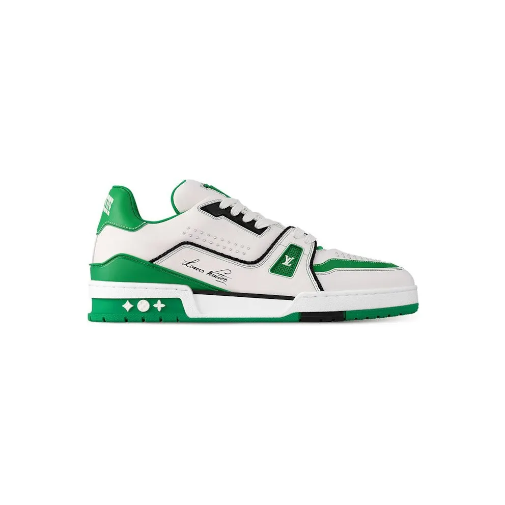 Louis Vuitton LV Trainer White Green (1AD7KP)
