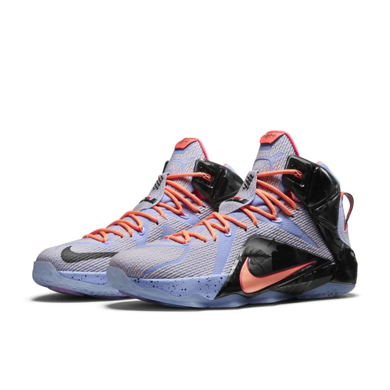 Nike LeBron 12 Easter Aluminum/Sunset Glow-Hot Lava-Black (684593-488)