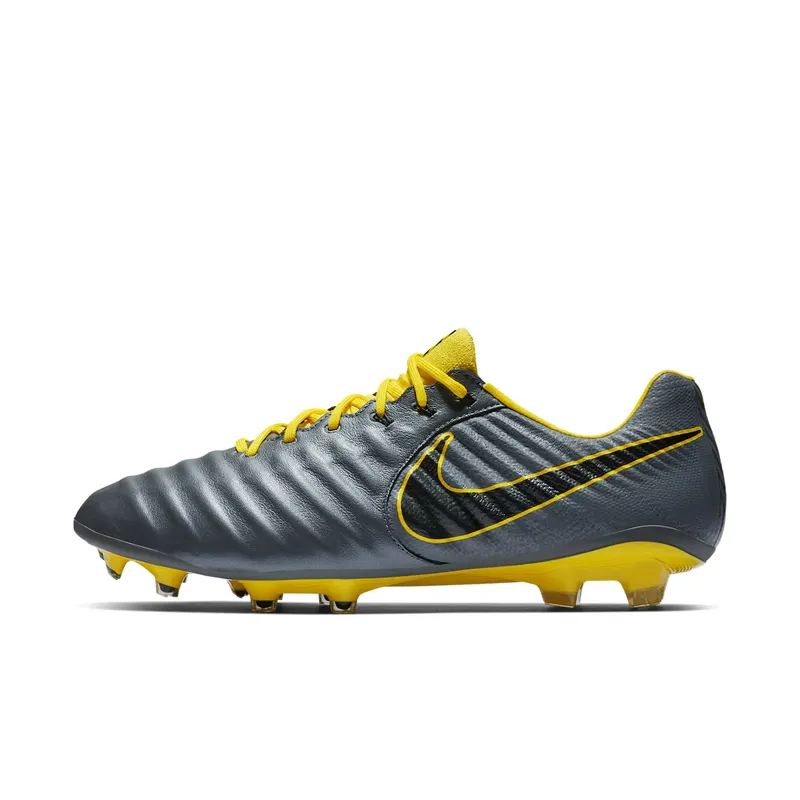 Nike Tiempo Legend 7 Elite FG “Dark Grey Opti Yellow” (AH7238-070)