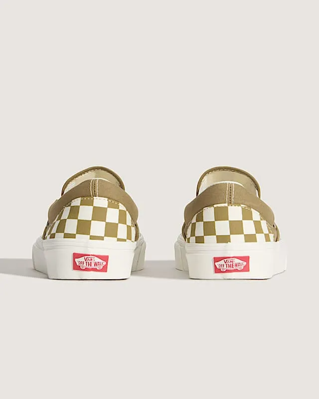 Vans Slip-On Color Theory Checkerboard Olive Brown (VN000Z7AOVB)