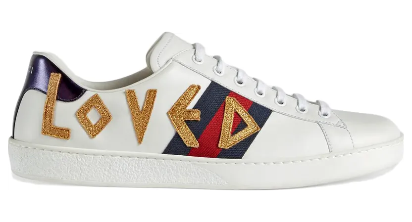 Gucci Ace Embroidered Love