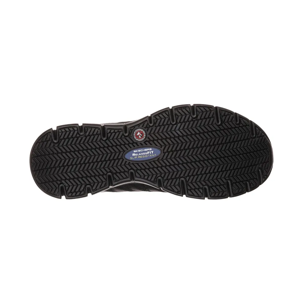 Skechers Work Relaxed Fit: Sure Track – Erath Sneaker Black