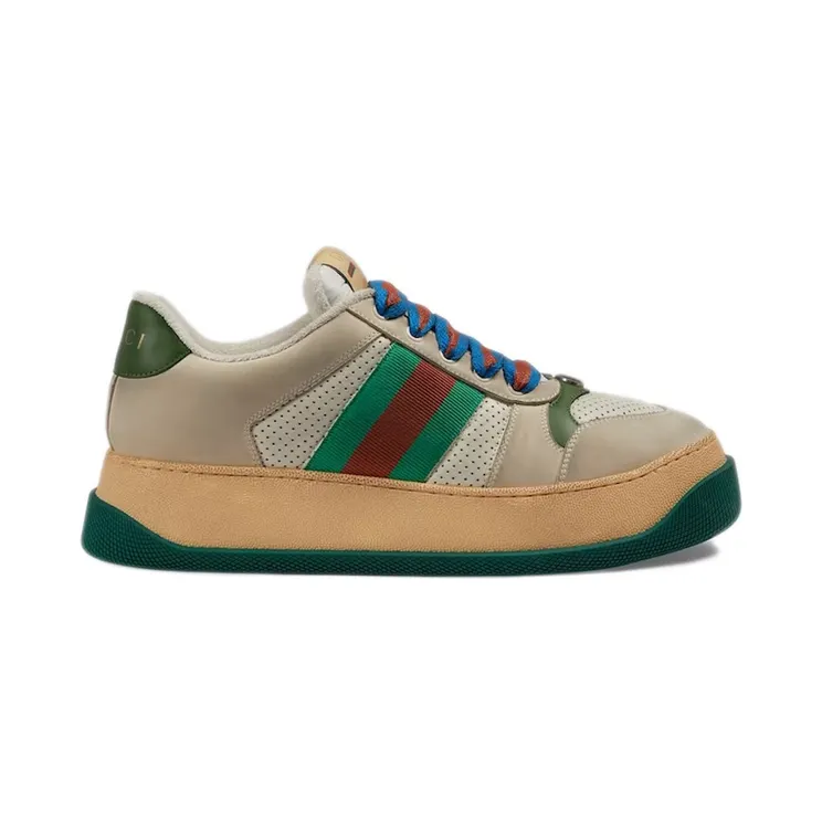 Gucci Screener Beige Green Red Web (756465 0YIA0 9547)