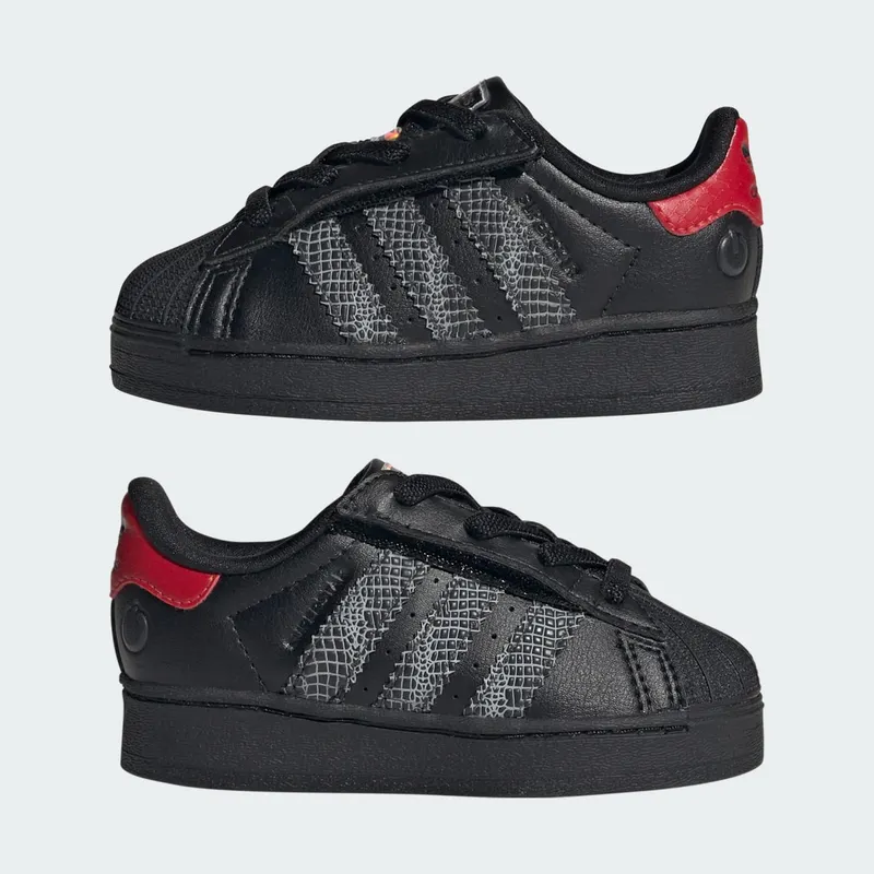 adidas Superstar LED Lights Comfort Closure Core Black Red (IH6392)