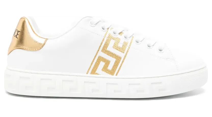 Versace Sneakers met Greca borduurwerk – Wit (10135681A10078)
