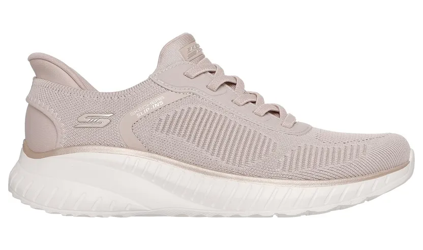 Skechers Slip-ins: BOBS Sport Squad Chaos Sneaker Natuurlijk/Goud