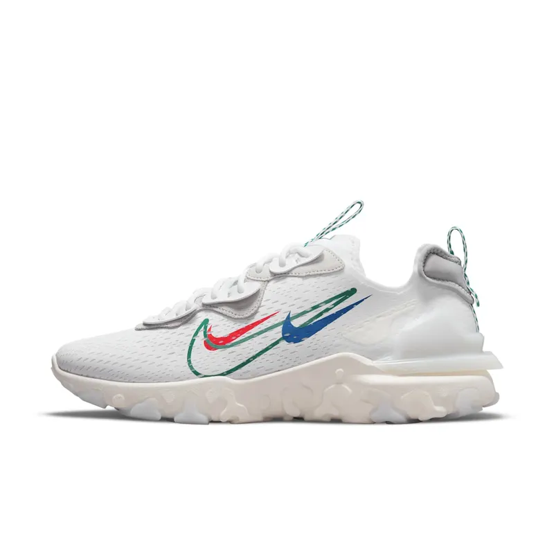 Nike React Vision “White / Sail / Pure Platinum / Green Noise” (DM9095-100)