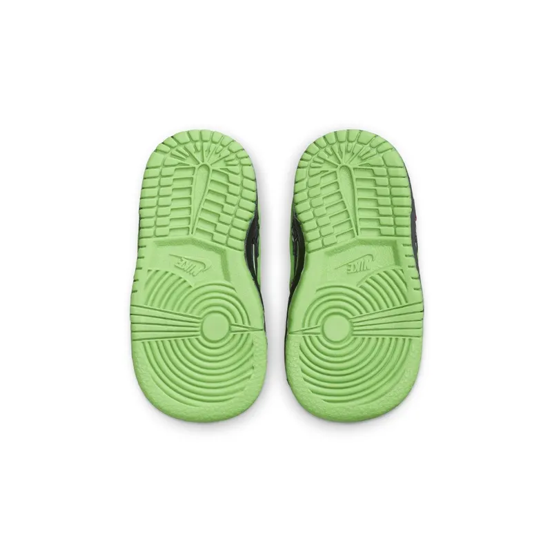 Nike Air Rubber Dunk Off-White Green Strike (TD) Black/White-Green Strike (CW7444-001)